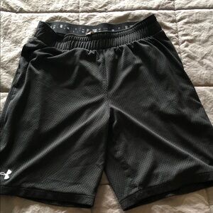 Under Armour Black Athletic Mesh Training Shorts